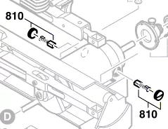 Jeu balais charbon réf. 2 610 396 944 pour scie à archer DREMEL